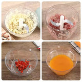 Hachoir Et Mixeur Manuel Portable Pour Oignon, Ail, Tomate
